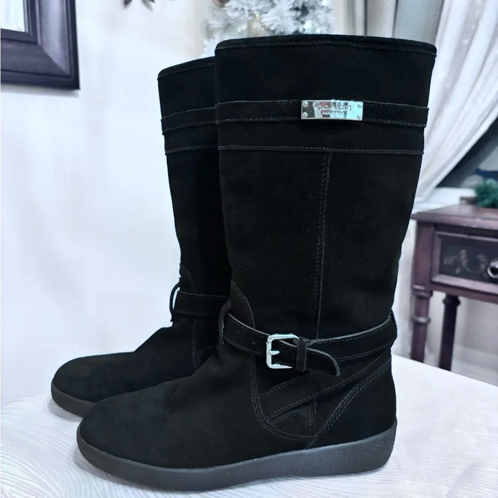 Coach Tallulah model Black Suede Women's Winter Boots - Picture 4 of 9